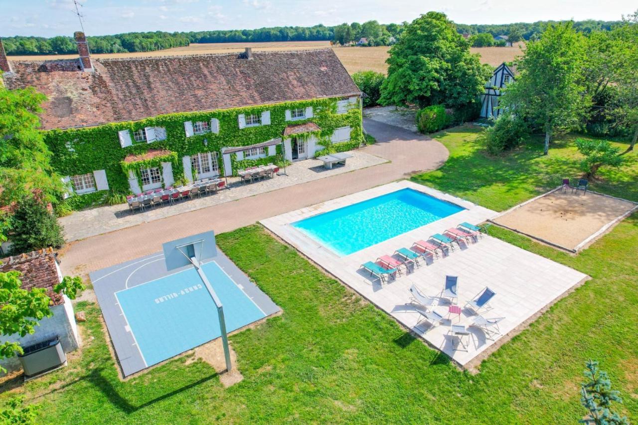 Crazy Villa Etisseaux 45 - Heated Pool - Volley Court - 1H30 Paris - 45P Saint-Maurice-sur-Aveyron Exteriér fotografie
