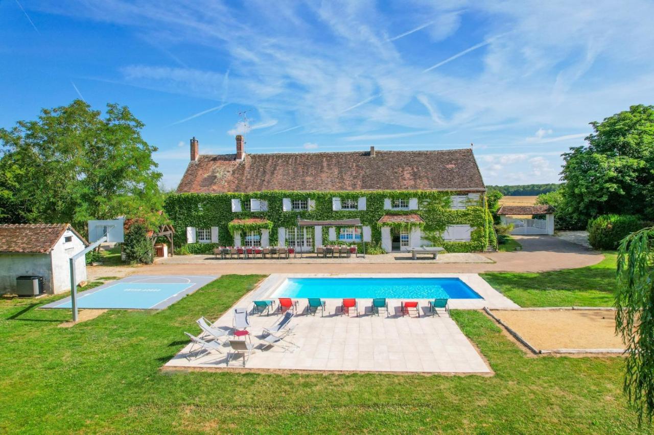 Crazy Villa Etisseaux 45 - Heated Pool - Volley Court - 1H30 Paris - 45P Saint-Maurice-sur-Aveyron Exteriér fotografie